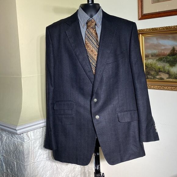 TOM FORD O’Connor Blue Sport Coat Silk & Mohair Fit Y - Picture 2 of 13